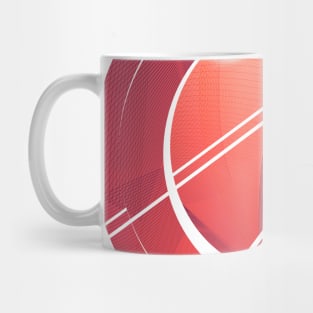 Geometric minimal circle coral pink Mug